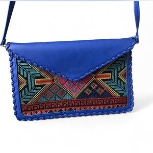Blue Patterned Women's Bag